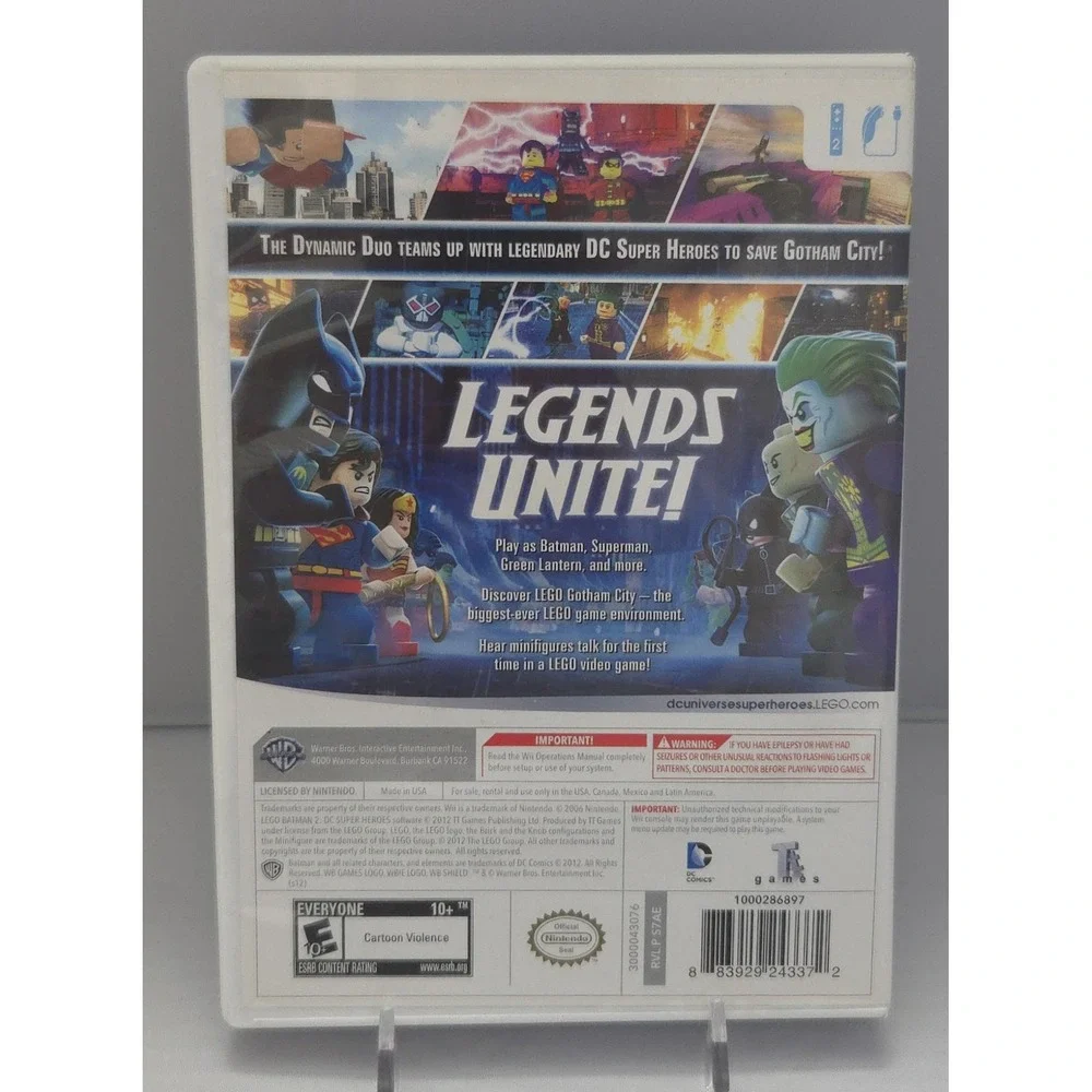 LEGO Batman: The Videogame & Batman 2: DC Super Heroes Bundle (Nintendo Wii) CIB